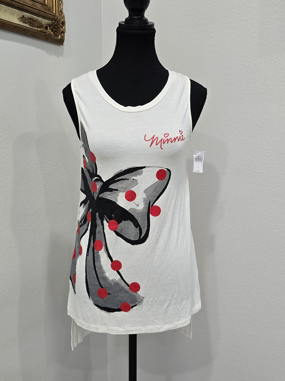 Disney Parks Minnie Mouse Butterfly Tank Top/Tunic NWT Size S